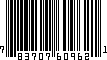 UPC 7 83707 60962 1